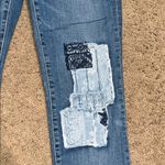 Sundance  Magnolia Low Country Bandana Patchwork Embroidered Jeans Blue 28 Photo 3