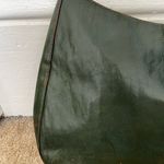 Hobo international dark Green Leather roomy Shoulder Bag w/flaws stains Photo 1