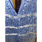 Women's FAERIESTY Dress XS Blue Sequin Photo 5
