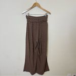 NANUSHKA Nevada Gingham Woven Wide Leg Pants In Brown Tie Waist Womens Size S Photo 7