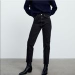 ZARA NWT HIGH WAISTED MOM JEANS BLACK Photo 1