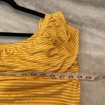 C’est La Vie Size L Marigold White Stripe Off The Shoulder Ruffle Top Size L Photo 7