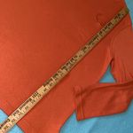 Blair mock turtleneck long sleeve fall orange embroidered crest cotton size M Photo 8