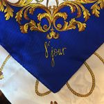 8E Jour Yves Rocher Italian Scarf Vintage Perfume Bottle Vintage Blue Photo 2