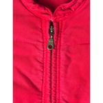 Democracy Vest Women Medium Petite Red Quilted Full Zip Outdoor Vintage Preppy Photo 6