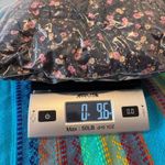 Aeropostale  Remixed Down Floral Crop Puffer Vest Womens Large Black Pink Grunge Photo 13