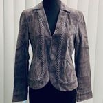 Anne Klein AK gray suede blazer. Photo 0