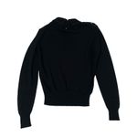 Women's Vintage Black Peter Pan Beaded Collar Long Sleeve Pull Over Blouse Size undefined Photo 3