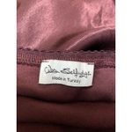 Miss Selfridge Red Burgundy Silk Satin High Waisted Pencil Midi Slip Skirt Sz XS Photo 3