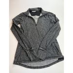 Lululemon  Athletica‎ quarter Zip Pullover Long Sleeve Top Womens Black Pattern 4 Photo 3