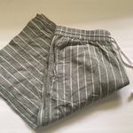 Beach Lunch Lounge women’s green stripe linen cotton Bermuda shorts, size large Photo 1
