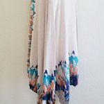 Anthropologie  Guinevere Sapphire Flame Cream Waterfall Cardigan Photo 2