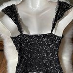 Inc international I.n.c. International  Cap Sleeve Lace Crop Top  Photo 4