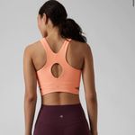 Athleta Bright Peach Conscious Crop Cut Out Bra A-C Photo 1