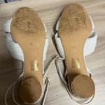 Mucccute Pleated Bow Block Heel Sandals White Size 9.5 Photo 6