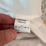 Exlura Ditsy Floral Squareneck Long Puff Sleeve Mini Dress Yellow & Green Medium Photo 11