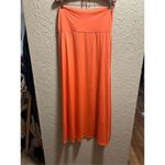 LuLaRoe Orange High-Low Cut Skirt Woman’s Size Large -Snag Photo 5
