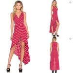 Privacy Please Revolve Women's  Red Polka Dot High Low Dress XS Photo 1