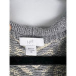 J.Jill Fair Isle Hooded Cardigan Sweater Coat – Gray/Cream – 2X – Button Front Photo 2