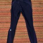 Lululemon  NAVY BLUE BRUSHED WARM RUNNING LEGGINGS Photo 3