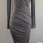 Marciano  Long Sleeve Jaycee Dress‎ Size Medium Ruched Photo 0