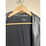 Theory  Brigida Drape Ponte and Lambskin Leather Jacket Sz S Photo 1