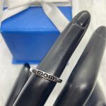 Silver Mom Engraved Ring Photo 5