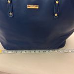 Trina Turk Tote Spacious Navy Bluewith Gold Accents--preowned some wear on handle Photo 4