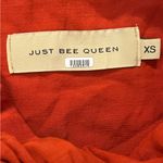 Just BEE Queen Solange Dress Chilli Red One Shoulder Overlay Size XS Photo 3