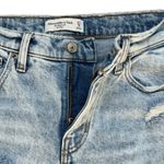 Abercrombie & Fitch 27/4R Boyfriend Jeans Mid-Rise Distressed Frayed Hems Blue Photo 3