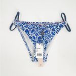 Nanette Lepore Bikini Bottom XS Talavera Vamp Azure Blue Beach Swim Resort NWT Photo 2