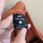 Nike  Dri-fit Studio Yoga Wrap V-Neck Rust Top Size L Photo 7
