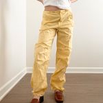American Eagle  Butter Yellow Cargo Pants Photo 2