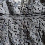 Bardot EUC  Gemma Dress in Dusty Blue 4 Revolve Lacy Classy Embroidered Floral Photo 7