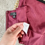 Lulu’s Satin Cowl Burgundy Tank Top Size S Red Photo 7