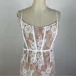 For Love & Lemons  Cheyenne Lace Mini Dress in Ivory Photo 3