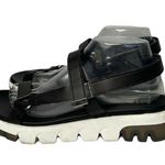 MIA Womens Luca Black White Sporty Chunky Platform Comfort Sandals Size 9.5 Photo 2