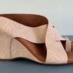 Gentle Souls by Kenneth Cole Inna Snake Print Nude Comfort Wedge Sandals Photo 2