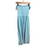 Free People  Onda Drop Waist Tube Midi Dress Size Medium Light Blue Photo 3
