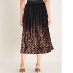 Chico's NWOT Chico’s ANIMAL-PRINT PLEATED MIDI SKIRT Velvet Photo 4