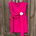 Amanda Uprichard  Isabel Dress in Dark Hot Pink Size M Photo 0