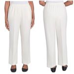 Alfred Dunner Women's Plus Size Straight-Leg Pants White Size 20W Photo 1