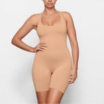 SKIMS NWT Swim Cycle Suit One Piece Women's Size M Ochre Racerback Scoop Neck L Photo 1