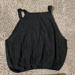 Knit Crop Top Tank Top Knit Midi Slit Skirt High Waist Beach Cover Up Set Tee T Photo 5