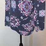 st. john's bay St John’s Bay active blue patterned pullover athletic sweatshirt Photo 4