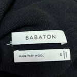 Aritzia Babaton Black Wool Linen Knit Long Sleeve Turtleneck Sweater Top Size S Photo 2