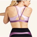 Peloton  No Limits Satin Sports Bra Purple Size S Photo 1