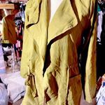 Milk & honey army green velvet jacket lightweight adjustable waist & sleeves NWT Photo 0