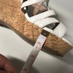 BCBGeneration BCBGeration White Strappy Faux Leather Platform Wedges Size 10 Photo 10