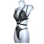 2 piece sexy lingerie set new! Black Size L Photo 2